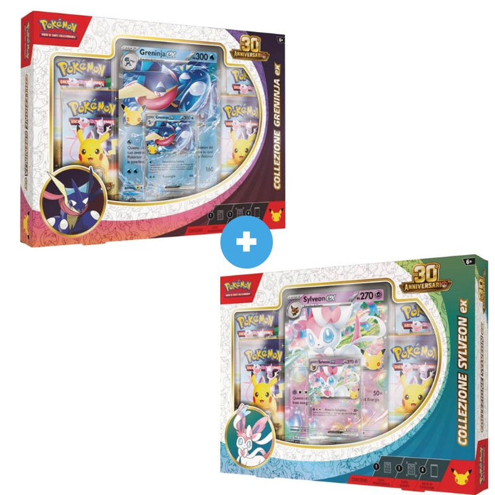 Collezione Pokémon 30th Greninja EX e Sylveon Ex ITA
