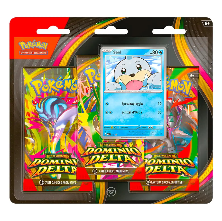 Pokemon Blister 3 Buste Dominio Delta ITA